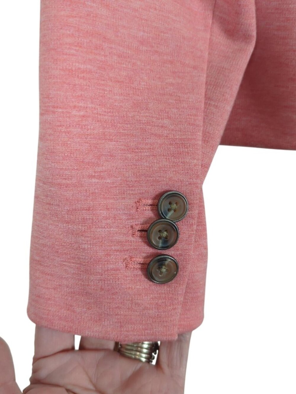 Gap Blazer Womens 10 Pink Heather Classic Academy Two Button Lined Jacket - Picture 9 of 14